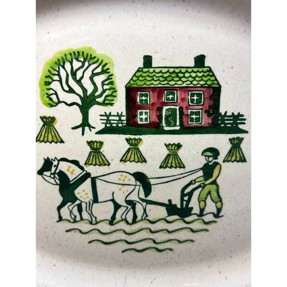 Metlox PoppyTrail Provincial Vernon Homestead Large Platter Ceramic Vintage 13" - Picture 2 of 6